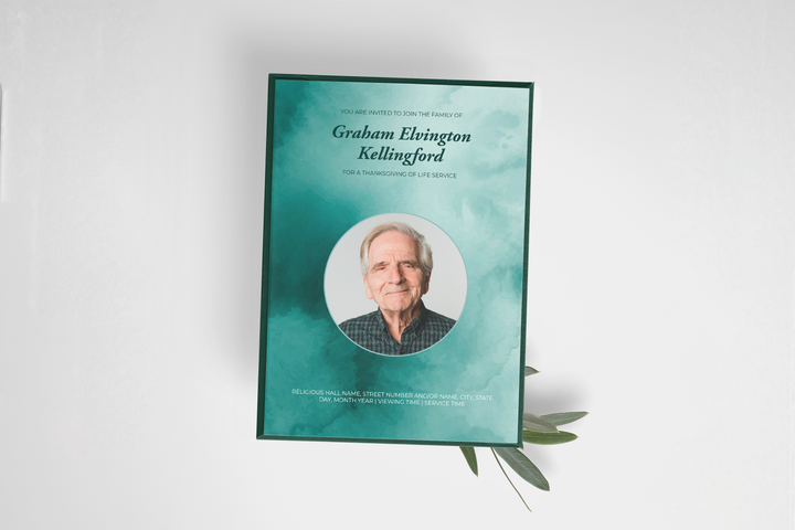 Anpassbare digitale Beerdigungseinladungsvorlage 1006