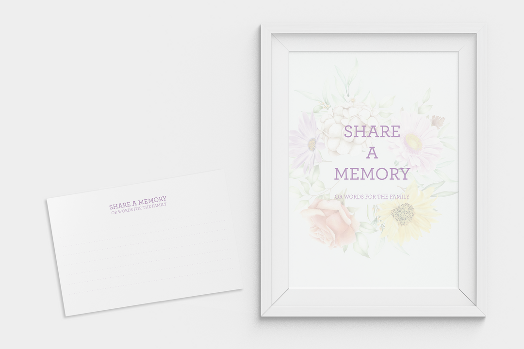 Capture recuerdos sinceros con nuestra tarjeta imprimible Share-a-Memory y firme 1009
