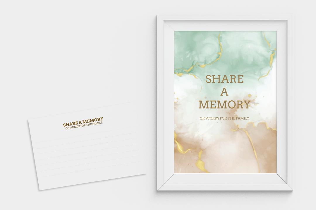 Capture recuerdos sinceros con nuestra tarjeta imprimible Share-a-Memory y firme 1011
