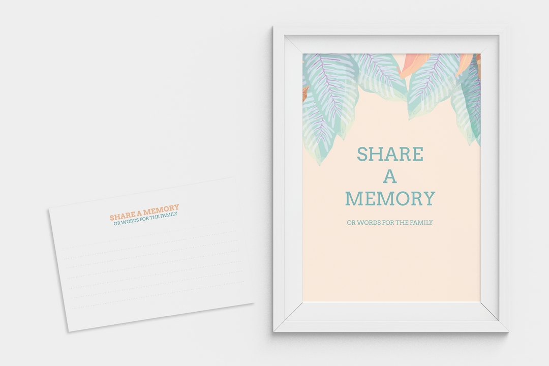Capture recuerdos sinceros con nuestra tarjeta imprimible Share-a-Memory y firme 1012