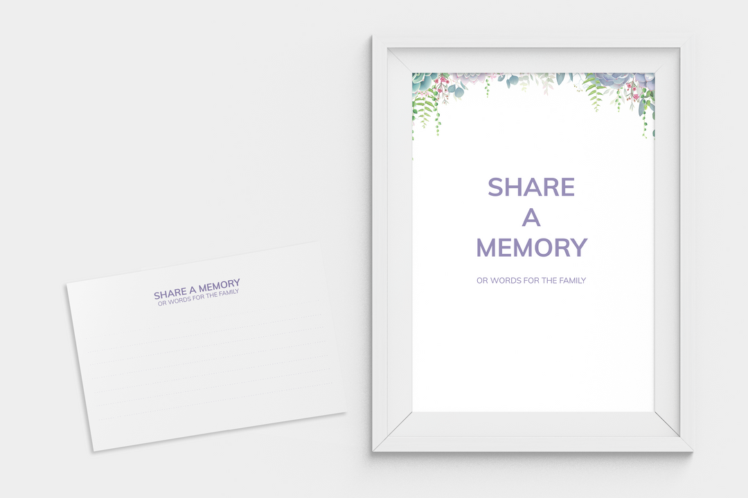 Cattura ricordi sentiti con la nostra scheda stampabile Share-a-Memory e firma 1015