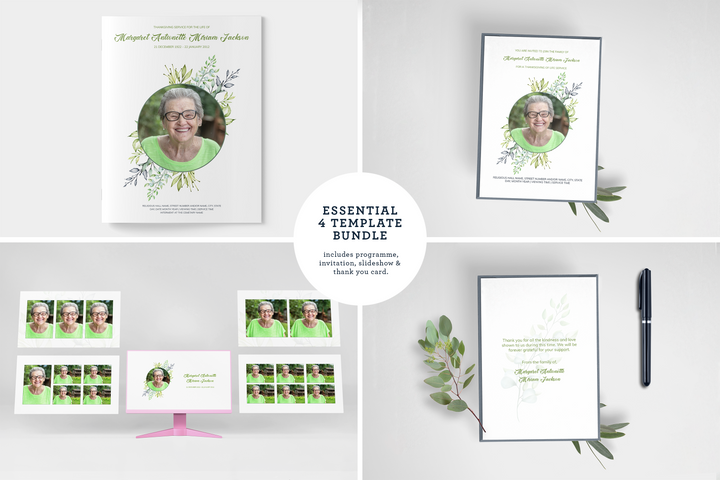 Silver Commercial License Funeral Template Package