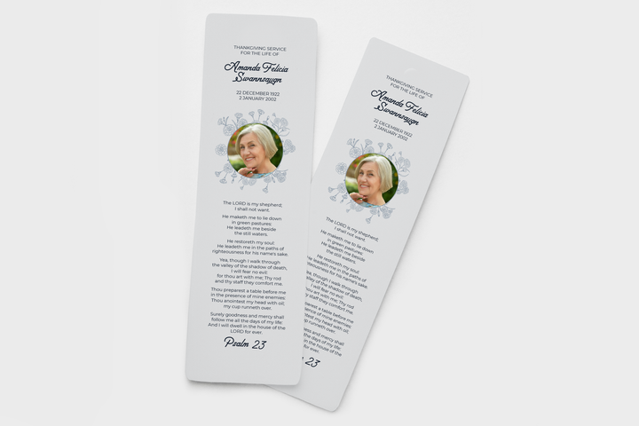 Marcador funerario personalizable - Recuerdo de tributo personalizado 1001