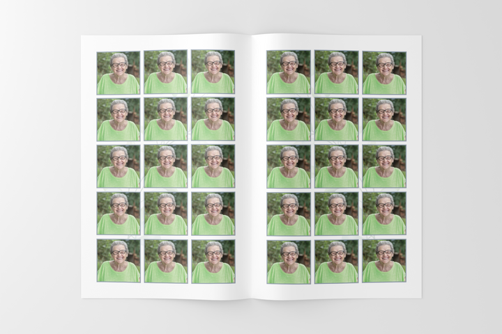 Greenery Funeral Program Template 8-Page Small