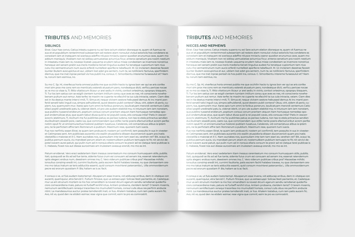 Plantilla personalizada de programa funerario de 12 páginas: un tributo significativo 1006