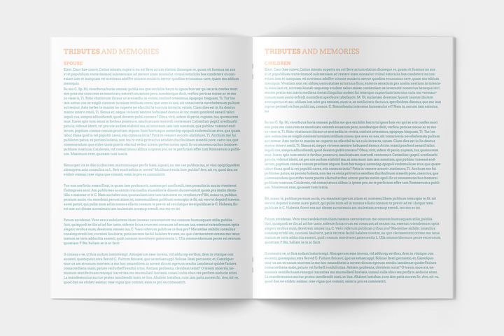 Vibrant Leaf Funeral Program Template 12-Page Large