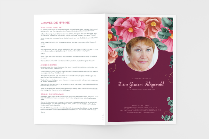 Pacchetto di modelli personalizzabili per funerali e commemorazioni: piccolo programma di 8 pagine, presentazione, inviti e biglietti di ringraziamento - Crea un tributo personalizzato per onorare la vita e l'eredità della persona amata 1016